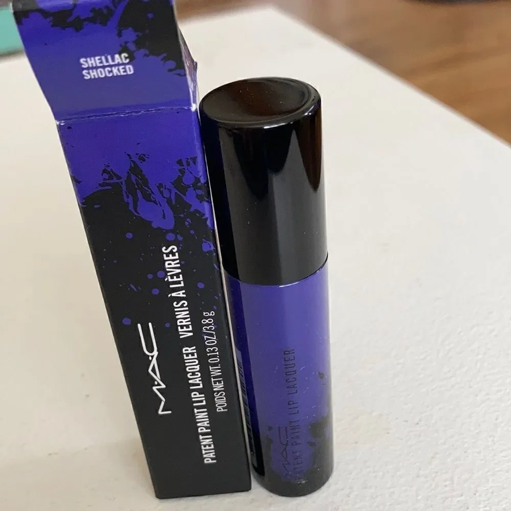 1 LEFT! Mac Patent Paint Lip Lacquer Shellac Shocked